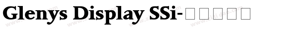 Glenys Display SSi字体转换